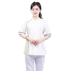 Uniforme de spa informal de algodón japonés para mujer, traje de médico y enfermera de nuevo estilo con bordado, fábrica FMF, venta al por mayor, MOQ bajo - Product Image 1