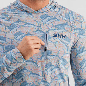 Sudadera con Capucha de Pesca de Manga Larga para Hombre SHH, Impresión por Sublimación, Protección Solar UPF 50 Anti-UV, Camiseta para Deportes al Aire Libre - Product Image 2