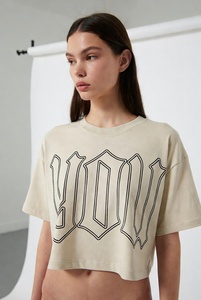 Menswear 200gsm Polyester/Cotton Regular Fit Oversized Heavyweight <b>Hip</b> Hop Short Sleeve T-Shirt Quick Dry Eco-Friendly - Product Image 2