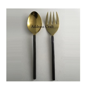 Newly Designed Stainless Steel Salad Server Set Mirror Polished Salad <b>Spoon</b> Set Kitchenware Utensils <b>Serving</b> <b>Spoon</b> Steel Cutlery - Product Image 2