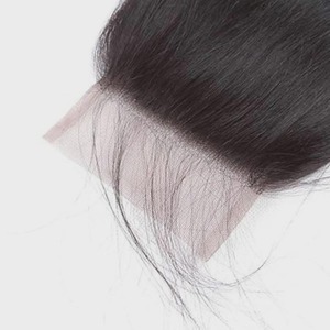 ชุดผมแท้แบบอินเดีย 4x4 Closure Remy Hair แบบเย็บด้วยเครื่องจักรสองชั้น สำหรับต่อผมทุกสี สามารถปรับแต่งโลโก้ได้ - Product Image 3