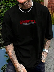 เสื้อยืดคอกลมคุณภาพสูง ผ้าฝ้าย 100% ทรงโอเวอร์ไซส์ สไตล์วินเทจ รับสกรีนโลโก้ เสื้อยืดลำลองผู้ชาย สำหรับพิมพ์ลาย - Product Image 4