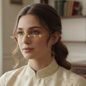 Handmade Brass Gold Plated Facelet eyewear Jewelry Set for Women Bridal Indian Necklace & Earrings Wholesale Manufacturer - Product Image 1