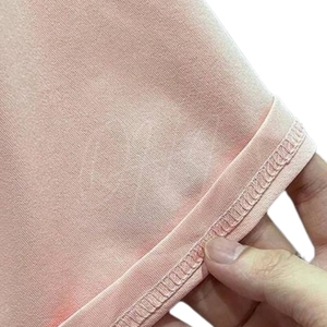 เสื้อยืดคอตตอนโอเวอร์ไซส์พรีเมียมสำหรับผู้ชาย สีชมพูพาสเทล ระบายอากาศได้ดี ลายมัดย้อม สไตล์มินิมอล แขนสั้น คอกลม (320 กรัม) - Product Image 4