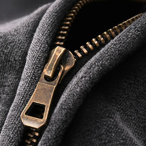 Custom Streetwear Men's <b>Zip</b> up <b>Hoodie</b> Washed <b>Black</b> Vintage Heavyweight Acid Wash Distressed <b>Zip</b> up <b>Hoodie</b> Printing Logo - Product Image 6