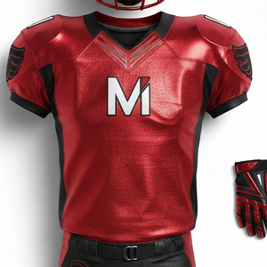 Uniforme de football américain haut de gamme, logo personnalisé, maillot sublimé, coutures renforcées, équipement de football robuste pour l'entraînement - Product Image 4