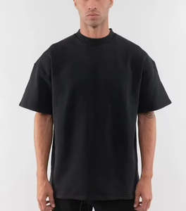 T-shirt vierge 100 % coton coupe ample style streetwear, tissu épais, vente en gros, fabricant, fournisseur, usine OEM ODM - Product Image 2