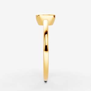 Anillo Solitario Redondo con Bisel Natural en Oro Rosa de 18K, Anillo Solitario Clásico con Engaste de Garras, Anillo de Diamantes con Certificación IGI, Tendencia Actual - Product Image 1