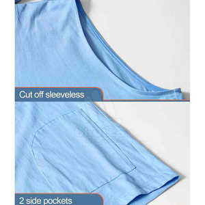 Hoodies sans manches décontractés pour hommes, unis, pour la gym, le fitness, la musculation, impression numérique, respirants, séchage rapide, écologiques - Product Image 3