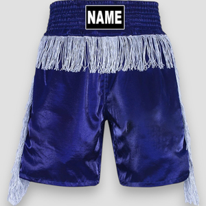 Custom Logo Mens Muay Thai Shorts Personalized Sponsor Martial Competition Fight Kick boxing Muay Thai Shorts OEM - Product Image 2