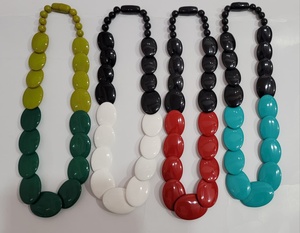 Collar de Resina con Cuentas de Lujo, Joyería Moderna de la Mejor Calidad, Último Diseño Unisex para Fiestas, de la India - Product Image 6