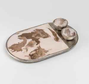 Plateau de service élégant en os incrusté pour la décoration de table et le service alimentaire au meilleur prix - Product Image 4