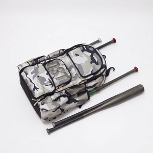Mochila de béisbol de camuflaje con soporte para bate, para juegos de béisbol y sóftbol, diseño ligero de tela, cierre de cremallera, bolsas de béisbol - Product Image 1