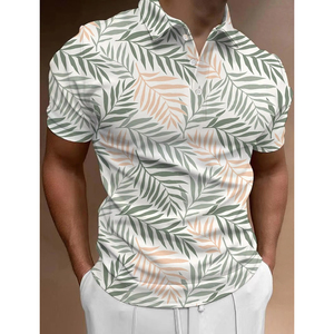 Camisas de Manga Corta para Hombre, Transpirables, de Poliéster/Algodón, Tejido de Punto, Estampado Serigrafiado, Corte Regular, Ecológicas - Product Image 6