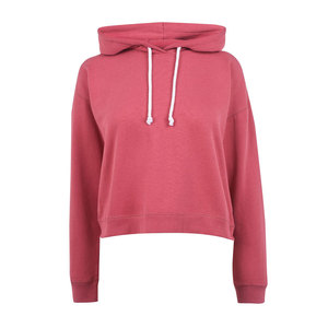 เสื้อฮู้ดครอปท็อปผ้าฝ้ายปักโลโก้ตามสั่งสำหรับผู้หญิง ดีไซน์ OEM ไซส์ใหญ่ ผ้าเทอร์รี่ สำหรับฤดูหนาว - รุ่นใหม่ขายดี - Product Image 1