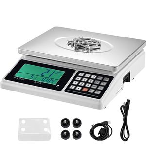 Bilancia Contapezzi Industriale Digitale Elettronica 30 kg x 1 g, Bilancia di Precisione con Funzione Tara 0.1g per Conteggio Inventario Monete, Unità G/kg/lb - Product Image 6
