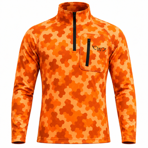 Chemise Homme Légère à Manches Longues en Coton/Fibre de Bambou Coupe Slim Col Rond Décontractée – Meilleures Chemises de Chasse à Manches Longues en Gros - Product Image 4