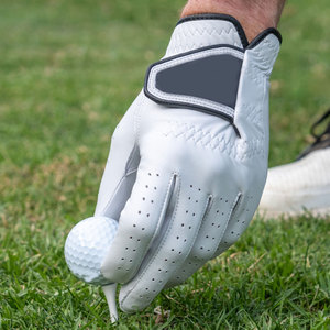 Guantes de Golf de Piel de Cabretta de Primera Calidad, Fabricación Profesional, Personalizables, Deportes al Aire Libre, Piel de Oveja Genuina, Suaves, Transpirables, Antideslizantes - Product Image 1