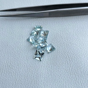 7มม. พลอยสีฟ้าพลอยสีฟ้าตัดเหลี่ยมเพชรพลอยเหลี่ยมหลวมคุณภาพสูงสีฟ้าอความารีนเครื่องประดับล่าสุดพร้อมส่ง - Product Image 3