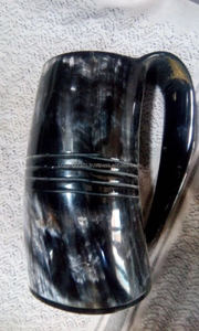 Corne à vin Viking polie de haute qualité 100%, style européen, corne à boire sculptée, corne de buffle imperméable, vente de café - Product Image 6