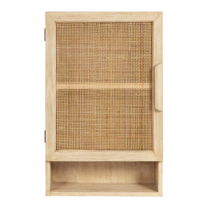 Gabinete de Pared de Madera Sólida DreamCraft Vietnam con Estantes de Madera Bellamente Elaborados - Product Image 1