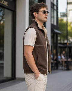 Gilet réversible ALIROZ INDUSTRY pour l'hiver, veste sans manches vintage à fermeture éclair, veste décontractée pour homme avec plusieurs poches - Product Image 5