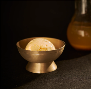 Bol à glace élégant et écologique en laiton, bols à dessert en laiton de haute qualité avec cuillères, ensemble de 2 faits à la main, idéal pour offrir - Product Image 5
