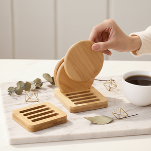 Black <b>Walnut</b> Solid Wood Coaster Japanese Style Desktop Nordic Simple <b>Coffee</b> Mat Household Wooden Mug Dining <b>Table</b> Heat Pad - Product Image 6