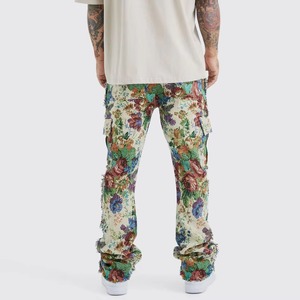 กางเกงผ้าแคนวาสทรงบานลำลองคุณภาพสูง สกรีนโลโก้ OEM ได้ตามสั่ง ผลิตจากผ้าฝ้าย 100% น้ำหนักเบา ใส่ได้ทั้งชายและหญิง เป็นมิตรต่อสิ่งแวดล้อม ระบายอากาศได้ดี - Product Image 2