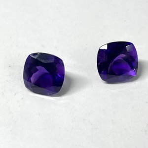 Venta al por mayor de piedras preciosas sueltas de amatista africana natural, talla cojín con esquinas, fabricante de Jaipur, precio al por mayor, de 4 mm a 20 mm, color púrpura. - Product Image 3