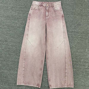 Vintage Streetstyle Baggy <b>Jeans</b> for Men Stonewashed Denim Pants High Y2K Hip Hop Style Pure Washed Casual Wear - Product Image 3