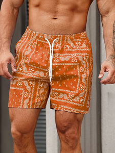 Shorts de plage vintage à fleurs 3D pour enfants, shorts décontractés pour les vacances à Hawaï, shorts d'été légers à séchage rapide, shorts tendance pour garçons - Product Image 2