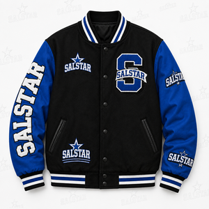 Men’s Custom Varsity Letterman <b>Jacket</b> Wool Body Leather Sleeves College <b>Baseball</b> <b>Bomber</b> <b>Jacket</b> OEM Custom Apparel Streetwear - Product Image 1