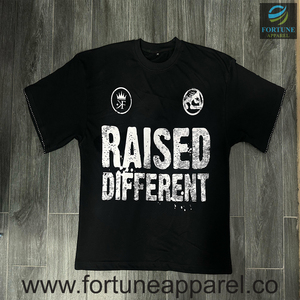 เสื้อยืดคอกลมแขนสั้นผ้าฝ้ายผสมถักเนื้อนุ่มระบายอากาศได้ดีระดับพรีเมียม |   เสื้อผ้าลำลองผู้ชายทรงพอดีตัว ลายเรียบ ยี่ห้อฟอร์จูน อาร์แวร์ - Product Image 1