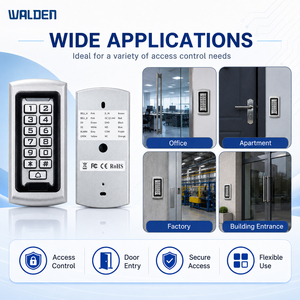 Sistema di Controllo Accessi Autonomo in Metallo, Tastiera Impermeabile IP67, Controllo Accessi Elettronico RFID per Porte - Product Image 4