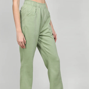 Pantalon cargo décontracté d'été pour femme en polaire, devant plat, polyester/coton, respirant, taille élastique, couleurs personnalisables, haute qualité - Product Image 5
