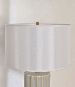 Modern Industrial Concrete <b>Table</b> Lamp Nordic Grey Cement Gold <b>LED</b> <b>Bedside</b> Light Fabric Shade for Bedroom Living Room Decor - Product Image 3