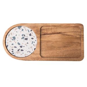 Elegant Printed Wooden Breakfast Coffee Serving Tray <b>for</b> Home Decor Durable <b>Kitchen</b> Tray with <b>Table</b> Decoration & Accessories - Product Image 1