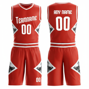 Uniformes de Baloncesto Estampados Ligeros y Transpirables al por Mayor, Nueva Colección 2026 |   Ropa Deportiva de Equipo sin Mangas con Cuello en V 100% Poliéster OEM - Product Image 1
