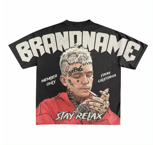 เสื้อยืดฮิปฮอปทรงปกติ ยูนิเซ็กซ์ คอกลม พิมพ์ลายแบบซับลิเมชั่น ลายเรียบ ระบายอากาศได้ดี ไม่เป็นขุย แห้งเร็ว - Product Image 5