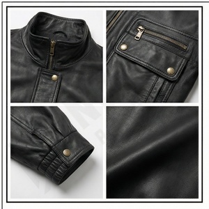 Oveja pesada lavada y encerada cuero nueva moda manga larga otoño chaquetas de cuero para invierno para mujeres cuero personalizado señoras - Product Image 4