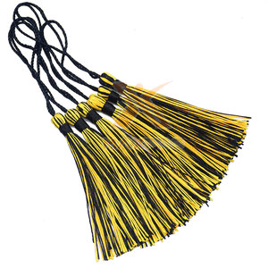 Borlas de Hilo Metálico de Color Sólido de Poliéster/Nailon de Alta Calidad, Producto Popular para Venta en Línea - Product Image 2