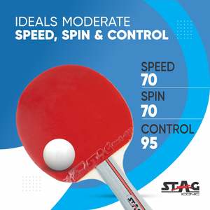 Iconic Victor Professional <b>Table</b> <b>Tennis</b> Playset Stag Iconic Design Wood and Sponge Material for Club Training - Product Image 4