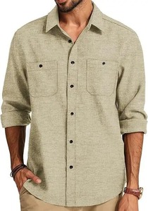 เสื้อเชิ้ตผู้ชายคุณภาพพรีเมียมสไตล์โกธิค กระดุมแถวเดียว ทรงเข้ารูป แขนยาว ลายพิมพ์เรียบ ระบายอากาศได้ดี เป็นมิตรกับสิ่งแวดล้อม ผ้าฝ้าย 100% - Product Image 6