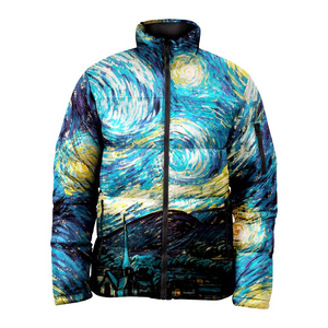 New Men's High Street Style Sublimation Puffer Jacket Warm Factory Wholesale Winter Wear with Custom <b>Bubble</b> <b>Coat</b> Windproof - Product Image 1