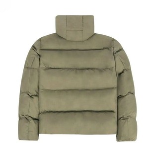 Heavy Designer <b>Padded</b> <b>Waterproof</b> Breathable Zipper Oversized Quilted Winter Black Custom Men Shiny Plus Size Puffer <b>Jacket</b> - Product Image 2