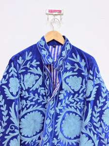 Embroidered <b>Jacket</b> Velvet Suzani Suzani <b>Jacket</b> For Women Winter <b>Jacket</b> Handmade Short <b>Jacket</b> <b>Hippie</b> Suzani Embroidery <b>Jacket</b> - Product Image 2