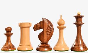 Échecs Soviétiques Russes Latvien des années 1950, reproduction de qualité supérieure, en bois de Sheesham et de Bois de Bouis, Roi de 4,1 pouces, au meilleur prix - Product Image 5
