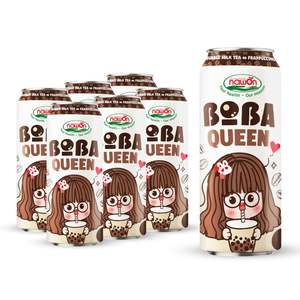 Té de burbujas enlatado con etiqueta personalizada con sabor a glucosa y té negro 500ML enlatado certificado HALAL NAWON muestra de fábrica proporcionada - Product Image 1