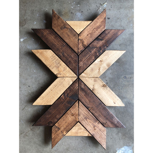 Handcrafted Geometric Modern Wood Eco-friendly Quilt Wall Art Textured Mosaic Sign Large Living Room Decor Wall <b>Hanging</b> Sale - Product Image 6